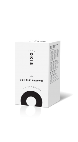 Крем-фарба для брів GENTLE BROWN з окислювачем з екстрактом хни OKIS BROW 15 мл