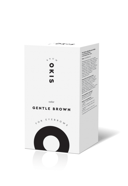 Крем-фарба для брів GENTLE BROWN з окислювачем з екстрактом хни OKIS BROW 15 мл